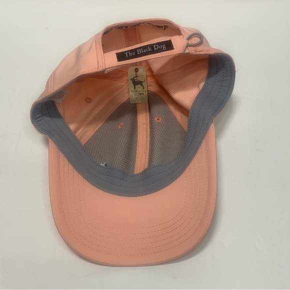 The Black Dog Baseball Hat Cap Embroidered Adjustable Adult Peach Cream NWT main image 3